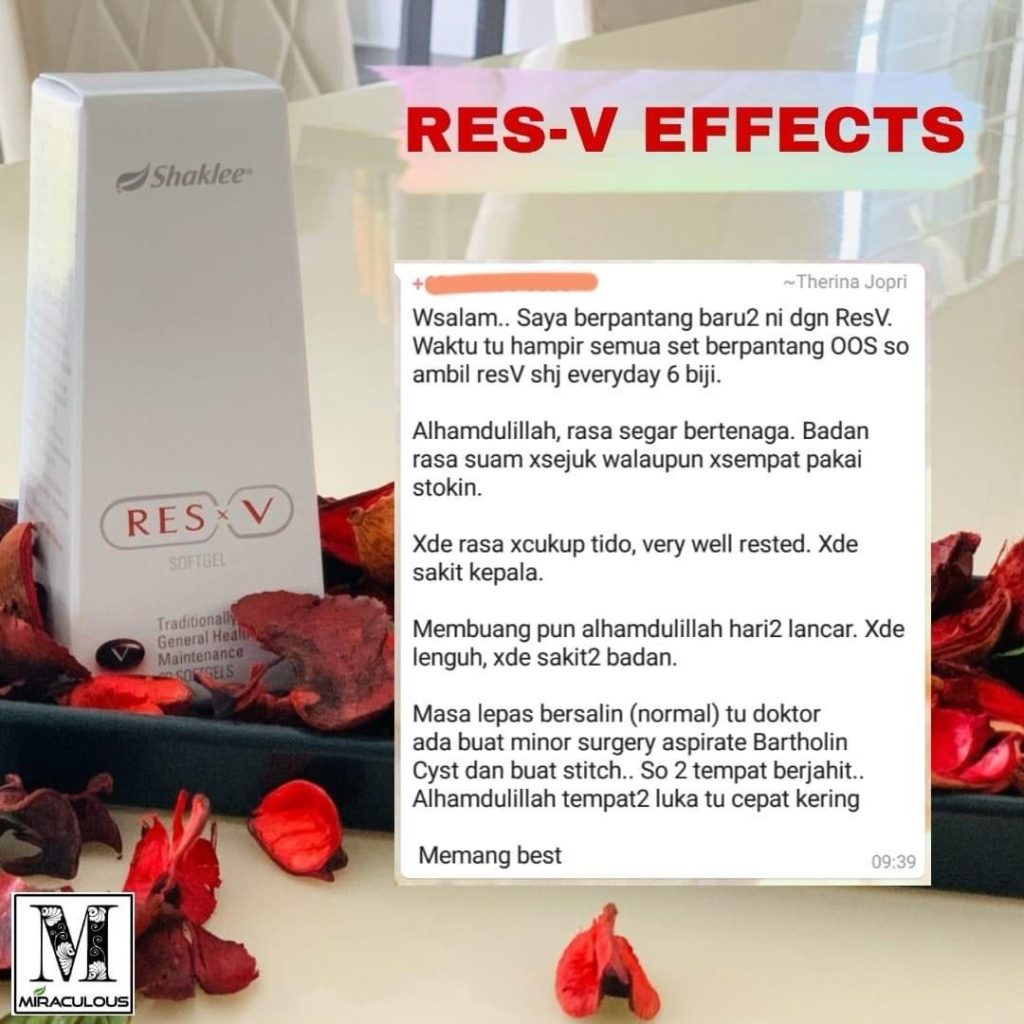 resv berpantang bertenaga lepas bersalin