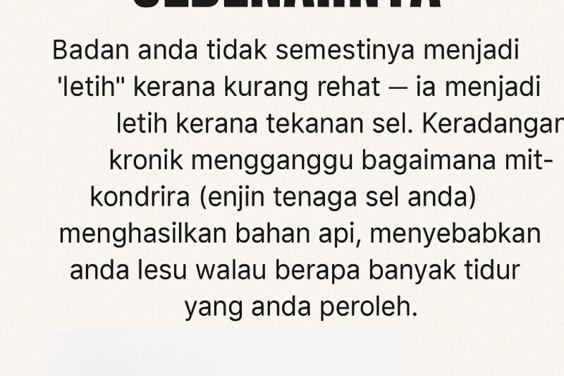 Badan Asyik Lesu? Ketahui Bagaimana Vivix Mengubah Tenaga Anda